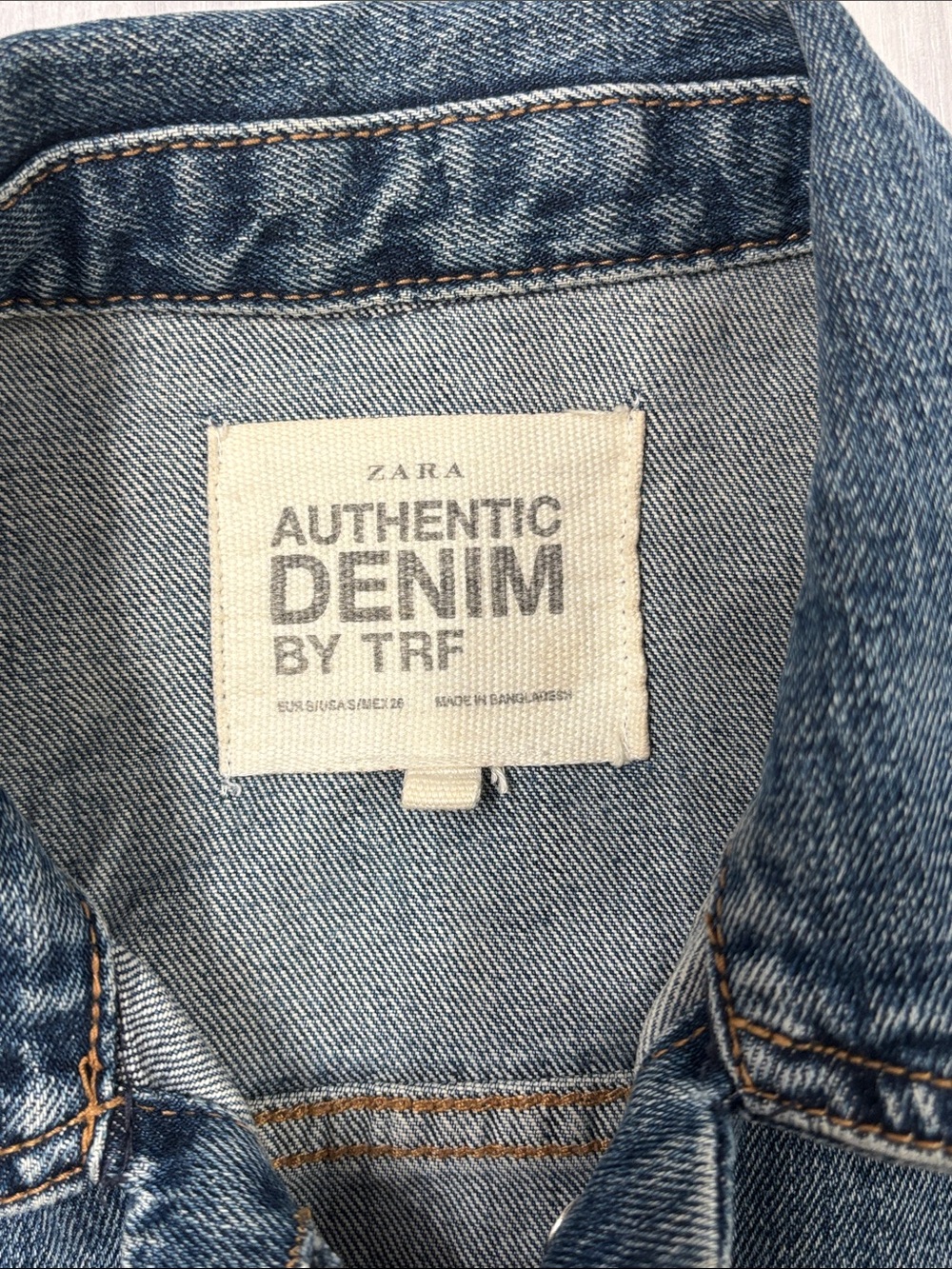 Zara Classic Blue Denim Jacket - Picture 2 of 7